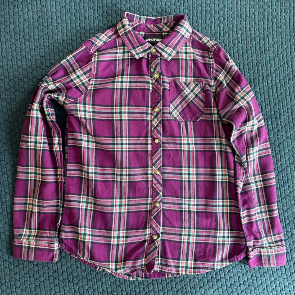 Lands End Girls Flannel